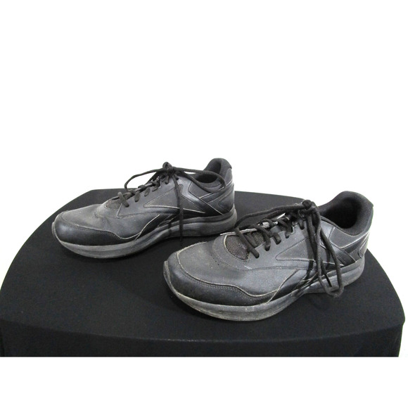 Reebok DMXMax All Black Walking Athletic Work Sneakers Shoes Men 11.5 - Picture 1 of 11